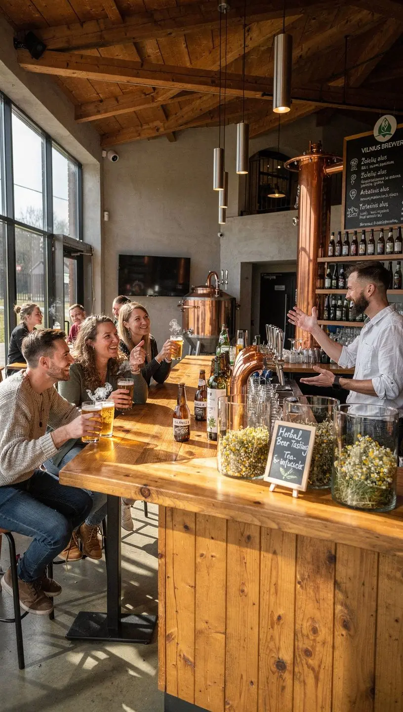 Šviežiai paruošta arbata iš natūralių ingredientų, patiekta ant medinio stalo.