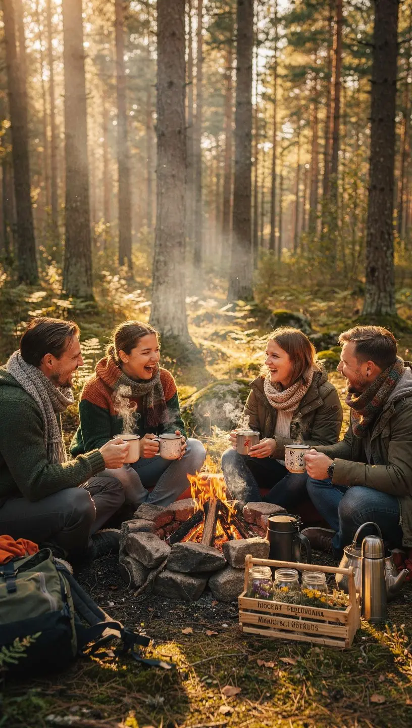 Tradicinė lietuviška žolelių arbata su laukinių augalų žiedais.